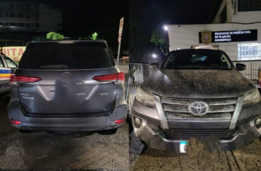 pm-apreende-corolla-usado-em-acao-criminosa-e-localiza-hilux-escondida-em-matagal-em-divinopolis