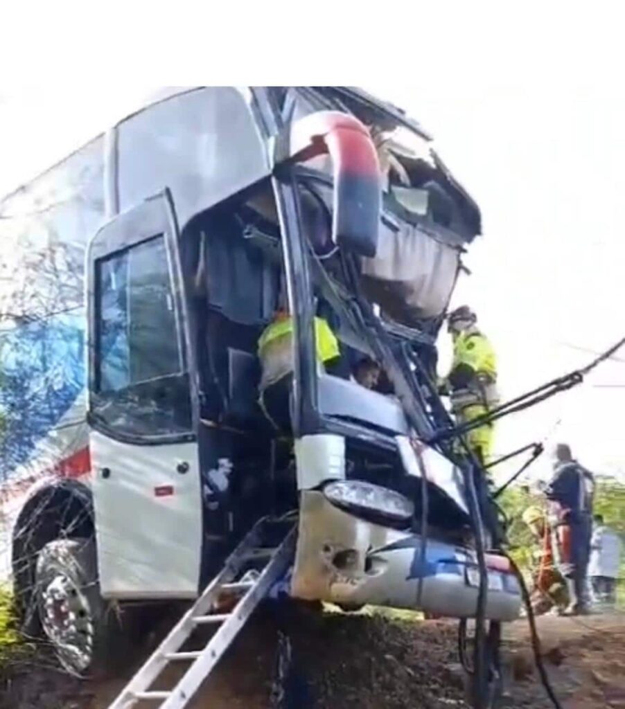 acidente-entre-dois-onibus-deixa-feridos-e-mobiliza-equipes-de-resgate-na-br-251,-em-minas-gerais;-veja-o-video