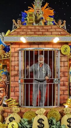 “bloco-do-lulaladrao”:-flavio-bolsonaro-utiliza-ia-para-lancar-“samba-enredo”-critico-a-lula-em-resposta-a-desfile-na-sapucai